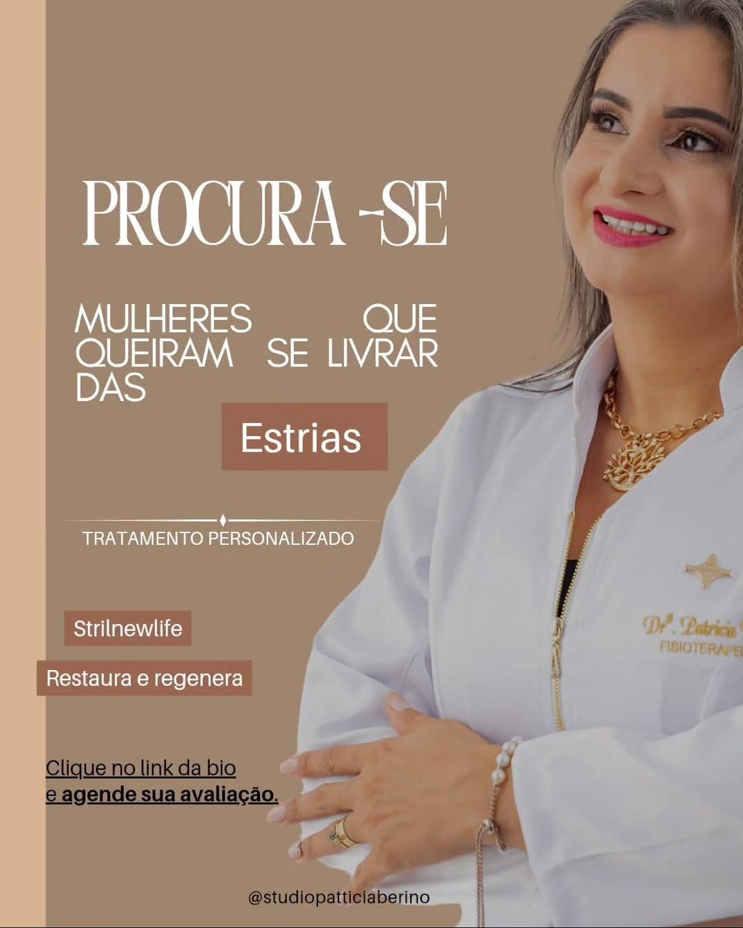 Patricia Berino, especialista em tratamento de estrias em Belém